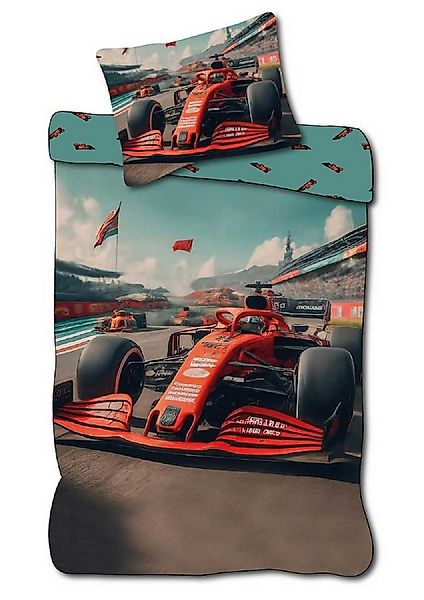 BrandMac Babybettwäsche Baby Bettwäsche Cars Rennauto 100 x 135 cm, 1 teili günstig online kaufen
