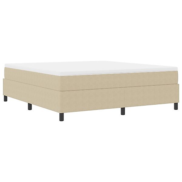 vidaXL Bett Boxspringbett Hellgrün Grau Cordstoff günstig online kaufen