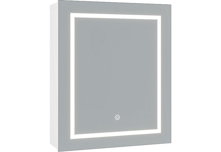 MSMASK Badezimmerspiegelschrank mit Beleuchtung und verstellbaren Ablagen f günstig online kaufen