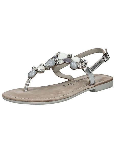 Tamaris Sandalen Veloursleder/Textil Zehentrenner günstig online kaufen