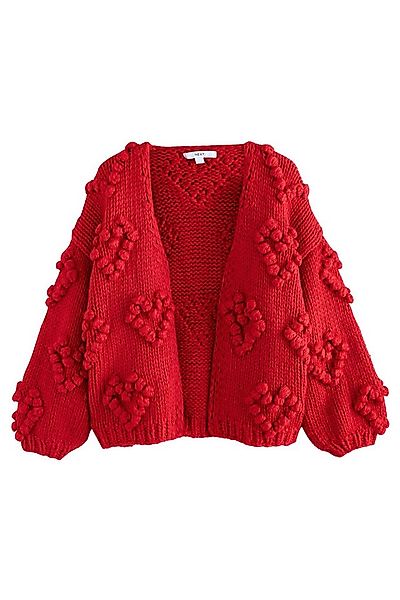 Next Strickjacke Strickjacke mit von Hand gestricktem Detil, Herz (1-tlg) günstig online kaufen