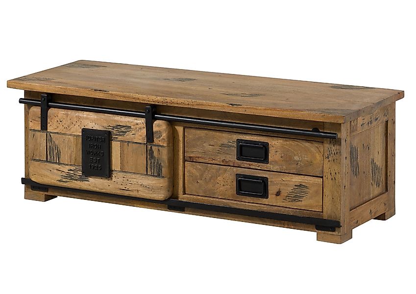 Massivmoebel24 Schuhbank (Garderobenbank Mango 120x45x40 natur günstig online kaufen