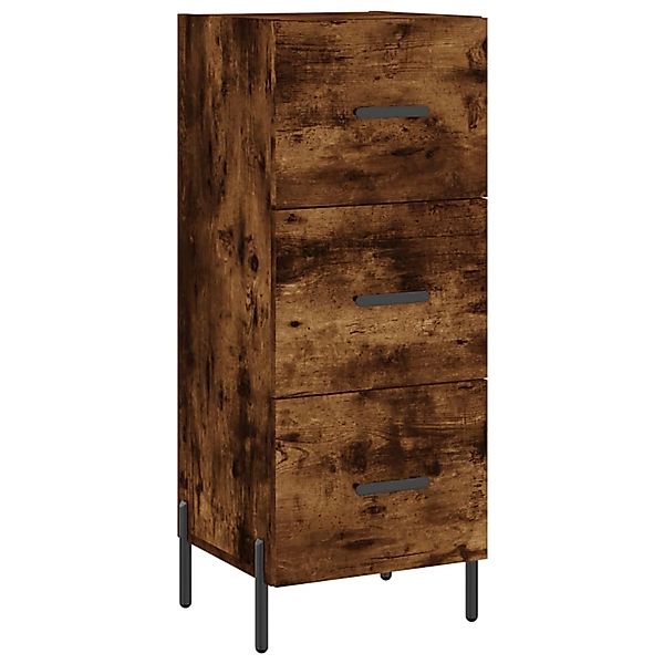 vidaXL Sideboard Räuchereiche 34,5x34x90 cm Holzwerkstoff 828617 günstig online kaufen