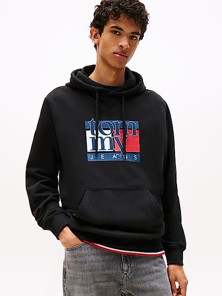 Tommy Jeans Hoodie "TJM RWB FLAG", Regular Fit, Sweatshirt, mehrfarbiger Pr günstig online kaufen