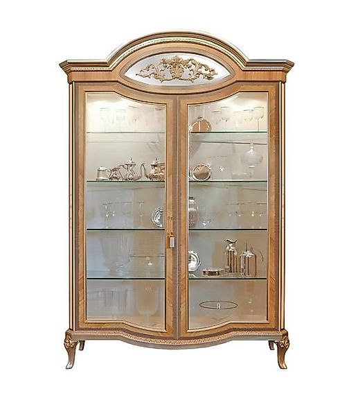 Xlmoebel Vitrine Luxuriöse Vitrinen-Schränke aus Holz für das Wohnzimmer in günstig online kaufen