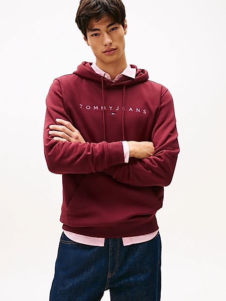 Tommy Jeans Hoodie "TJM REG LINEAR LOGO HOODIE EXT" mit Logo-Stickerei günstig online kaufen
