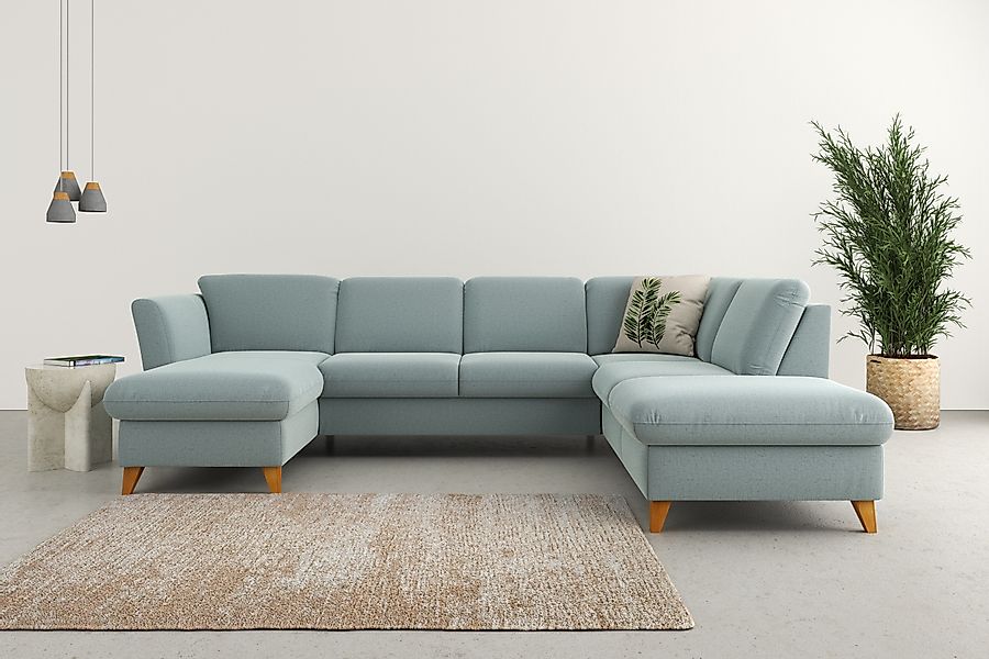 Home affaire Wohnlandschaft »Trelleborg U-Form« Federkern-Polsterung, wahlw günstig online kaufen