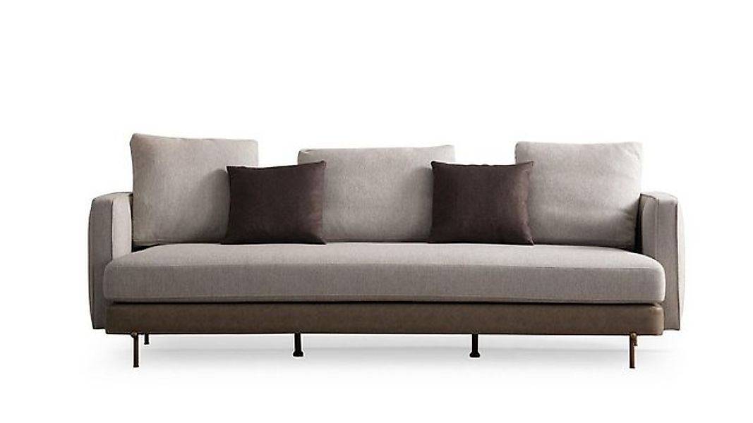 JVmoebel Sofa Sofa 3 Sitzer Design Couch Möbel Stil Design Wohnzimmer Beige günstig online kaufen