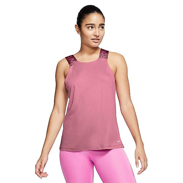 Nike Pro Dri-fit Elastika Essential Ärmelloses T-shirt M Desert Berry / Dar günstig online kaufen