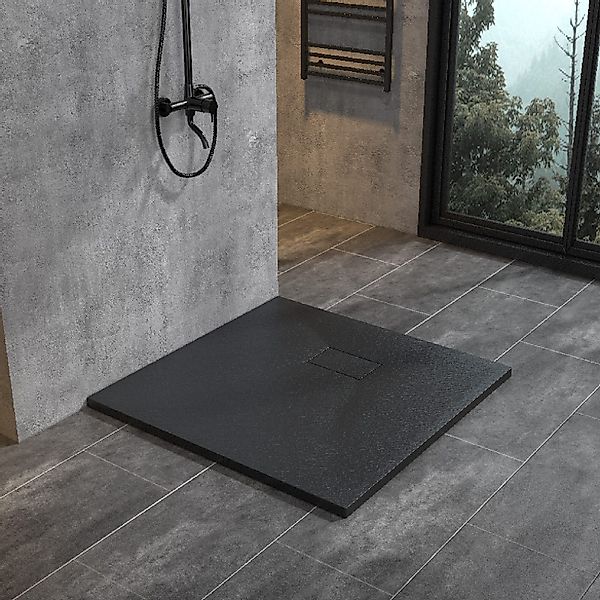 WITEN&NOCK Duschwanne SMC Duschtasse Superflach Rutschfest Duschwanne Stein günstig online kaufen