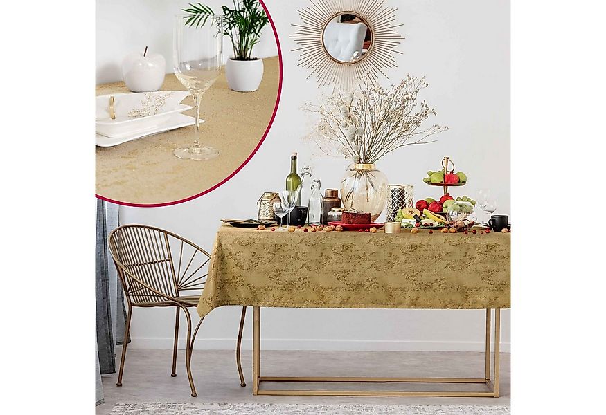 DecoHomeTextil Heimtextilmanufaktur Tischdecke Jacquard GRANIT Meliert mit günstig online kaufen