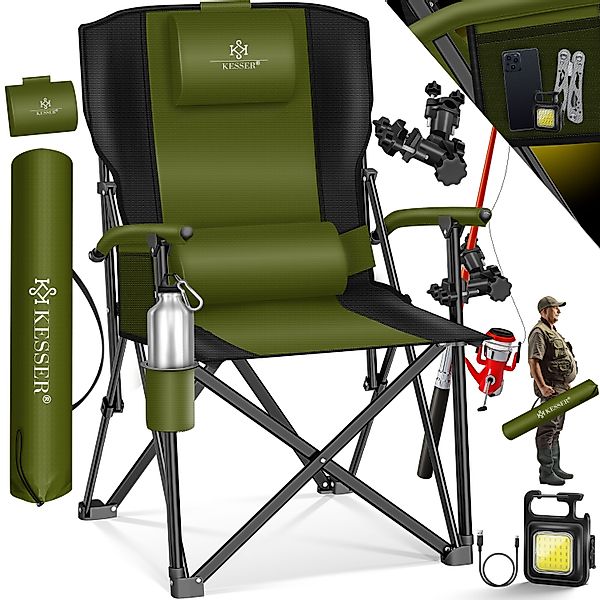 KESSER Campingstuhl Angelstuhl bis 160kg Faltstuhl günstig online kaufen