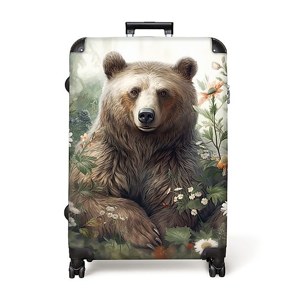 NoBoringSuitcases.com© Hartschalen-Trolley Braunbär - Wildtiere - günstig online kaufen