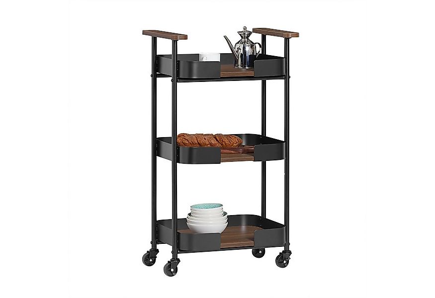SoBuy Servierwagen SVW23, Rollwagen, Teewagen, Barwagen, Aufbewahrungswagen günstig online kaufen