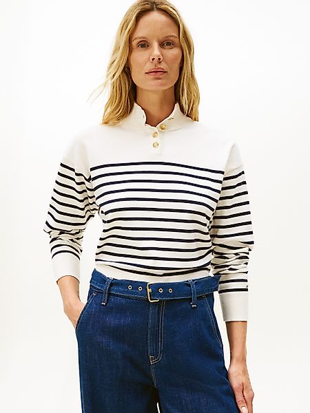 Tommy Hilfiger Strickpullover CO JERSEY GOLD günstig online kaufen