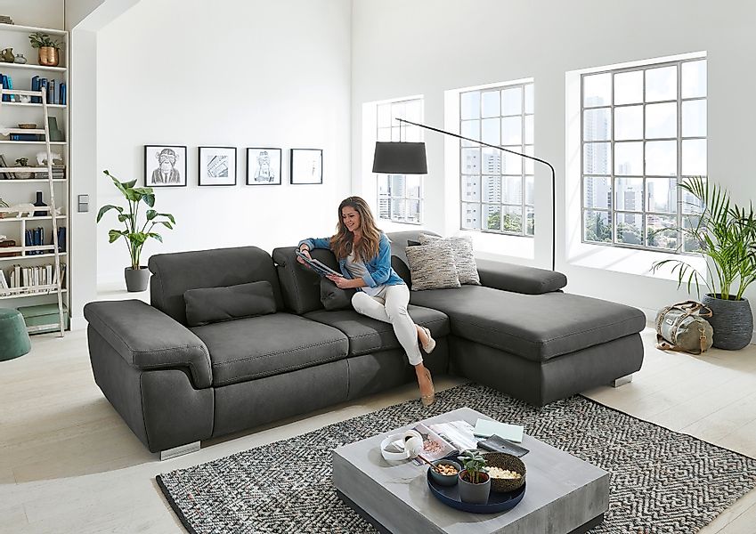 Die PlanBar Ecksofa »MP-IN17041 L-Form«, mit Sitztiefenverstellung, optiona günstig online kaufen