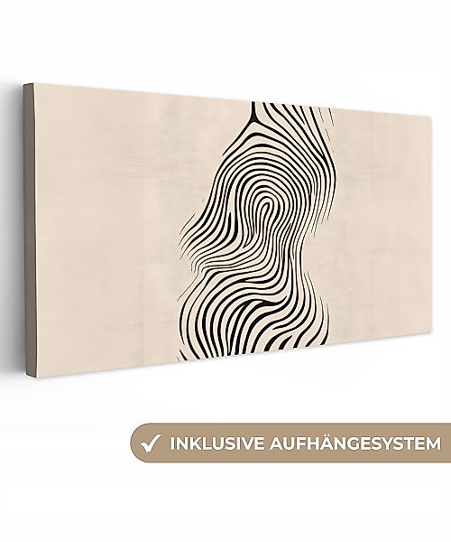 OneMillionCanvasses® Leinwandbild Panorama Linien - Abstrakt günstig online kaufen
