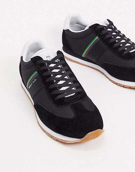 PS Paul Smith – Prince – Schwarze Leder-Sneaker günstig online kaufen