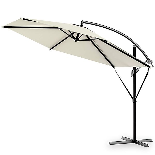Kingsleeve Sonnenschirm, 300 cm Leichtgängiges Kurbelsystem günstig online kaufen