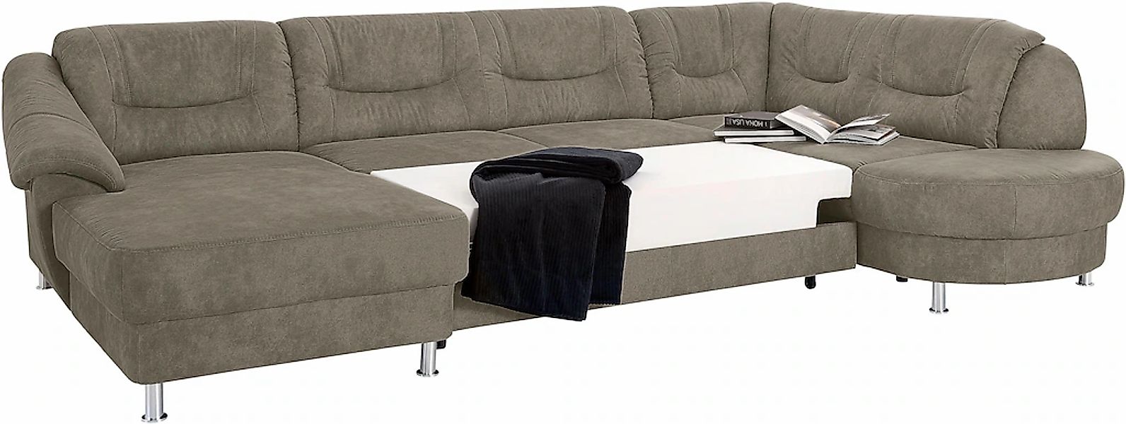 sit&more Wohnlandschaft "Salsa U-Form" mit Federkern, wahlweise mit Bettfun günstig online kaufen