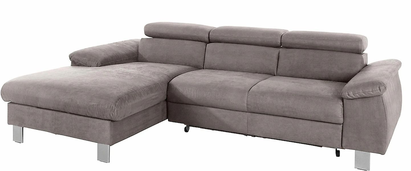 COTTA Ecksofa »Komaris L-Form, B: 244 cm« mit Kopfteilverstellung, optional günstig online kaufen