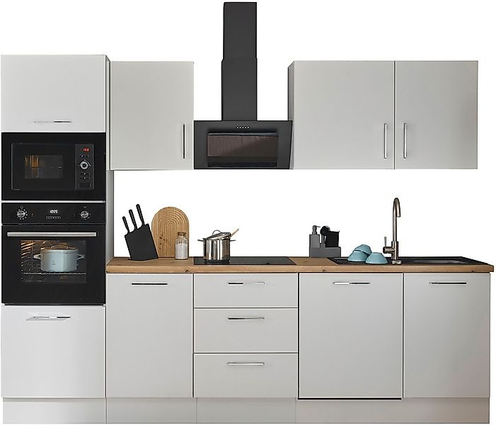 BASIC by Balculina Küchenzeile »Turin«, Breite 280 cm, wahlweise mit E-Gerä günstig online kaufen
