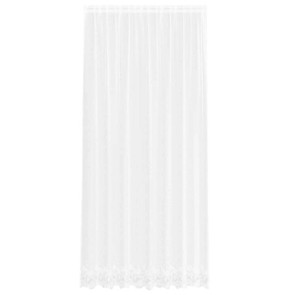 vidaXL Spitzenvorhang mit Vorhängen Weiß 200x260cm Polyester 4107771 günstig online kaufen