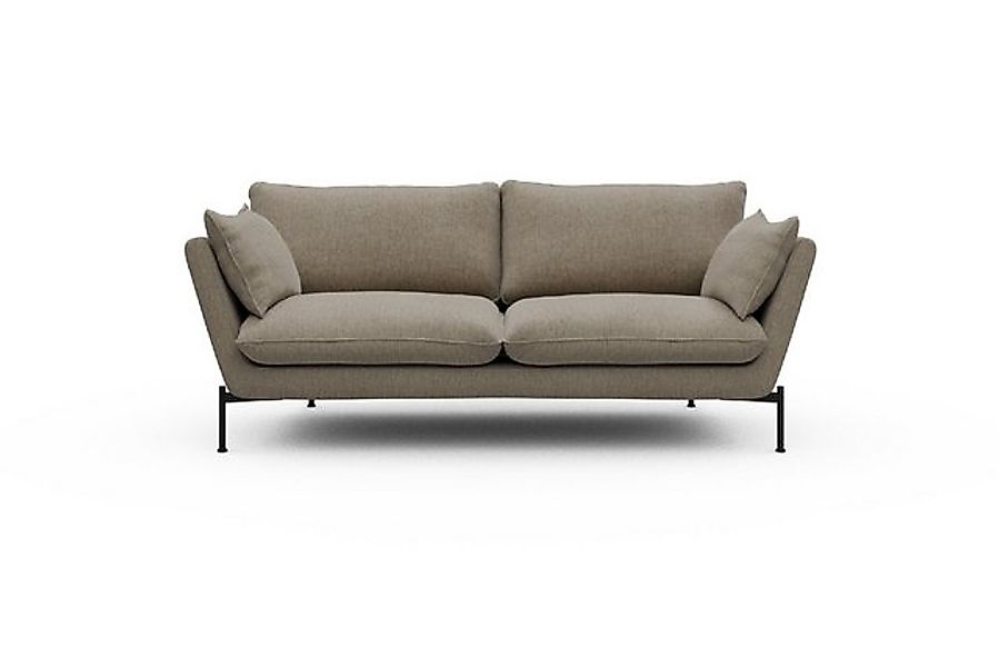 moebelfaktor Sofa Anton 2-Sitzer, schräg gestellte Armlehnen, hoher Rücken günstig online kaufen