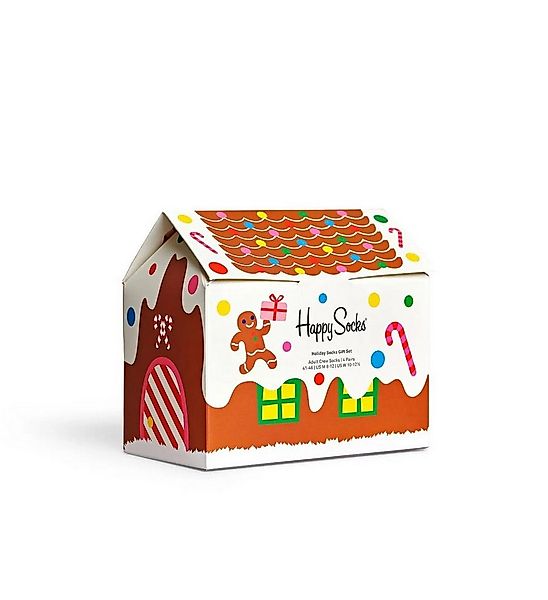 Happy Socks Socken Tagessocke Crew Holiday Time Gift Set multicolor Geschen günstig online kaufen