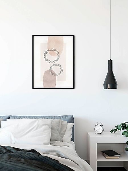 Komar Wandbild "Line Art Circles", (1 St.), Deutsches Premium-Poster Fotopa günstig online kaufen
