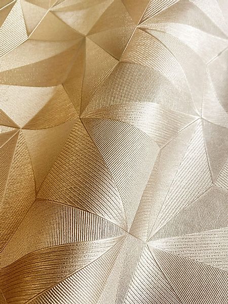 Newroom Vliestapete, Gold Tapete Glamour Glänzend günstig online kaufen