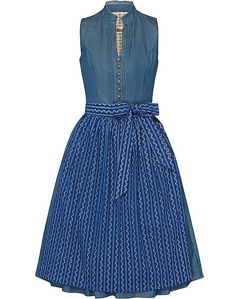 Almsach Dirndl Midi Dirndl in Jeansoptik günstig online kaufen