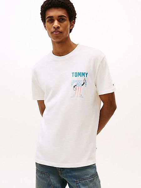 Tommy Jeans T-Shirt TJM REG USA SCRIPT SS TEE mit modischem Print günstig online kaufen