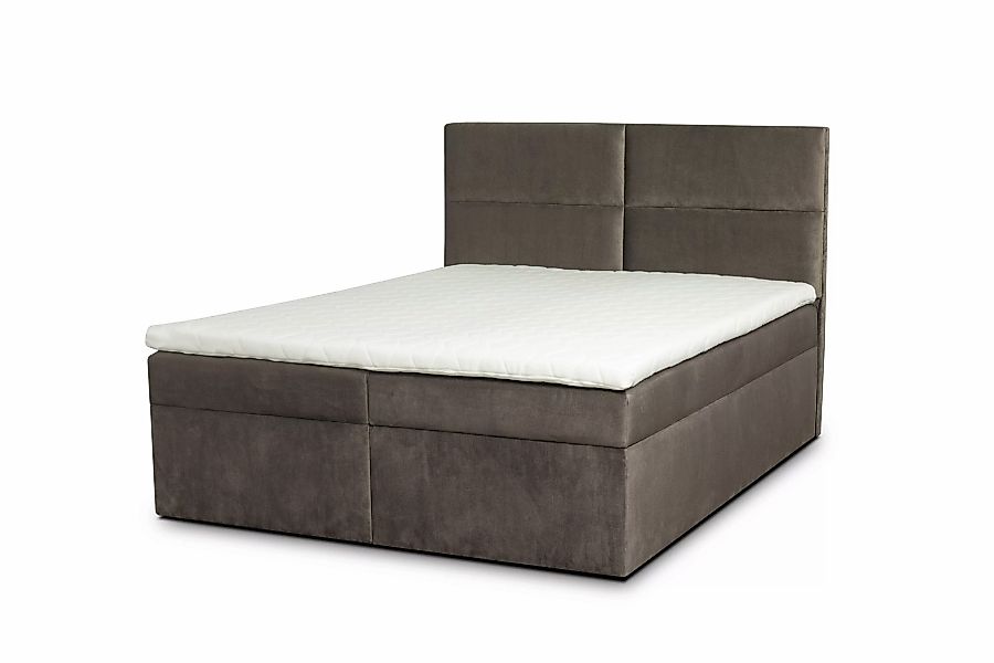 ROPEZ | Boxspringbett Rio mit Stauraum Samt 140 x 200 cm günstig online kaufen