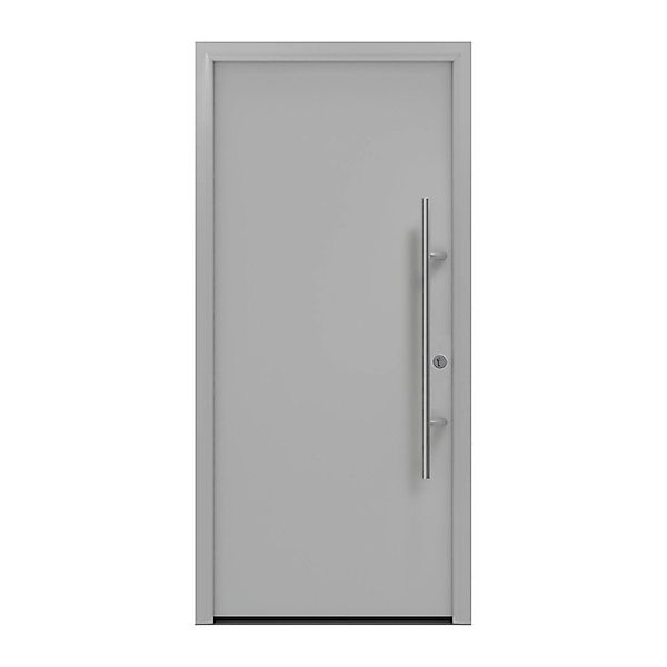 EcoStar Haustür Isopro Secur IPS 010 Weißaluminium 110 cm x 210 cm DIN R günstig online kaufen