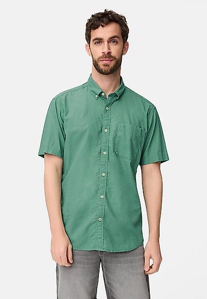 camel active Kurzarmhemd Kurzarmhemd aus Leinenmix Kurzarm Button-Down günstig online kaufen