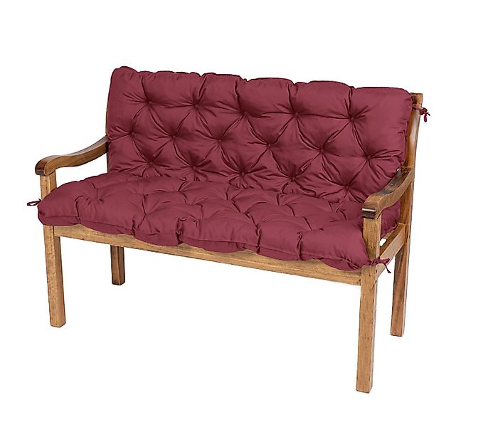 TexDeko Bankauflage TexDeko Garden - Gartenbankauflage mit Rückenlehne wass günstig online kaufen