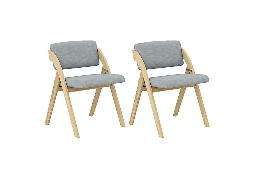 COSTWAY Klappstuhl, 2er Set, klappbar, mit gepolsterter Sitz & Rückenlehne günstig online kaufen