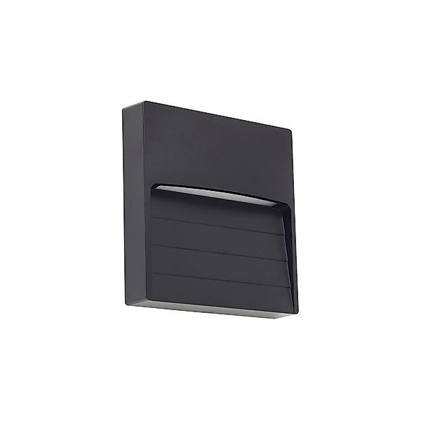 Lindby LED Wandleuchte Außen Elissa 10025891 Modern in Schwarz 1-flammig günstig online kaufen
