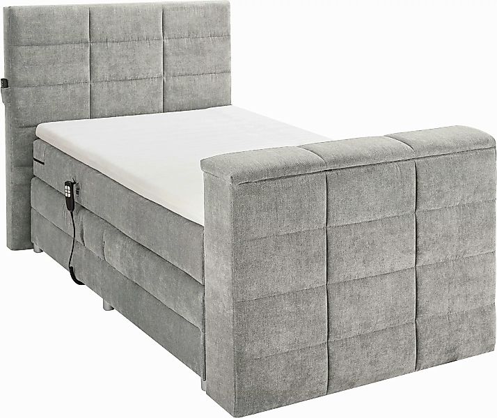 ED EXCITING DESIGN Boxspringbett "Denver", inkl. Motorverstellung, Duo-Matr günstig online kaufen