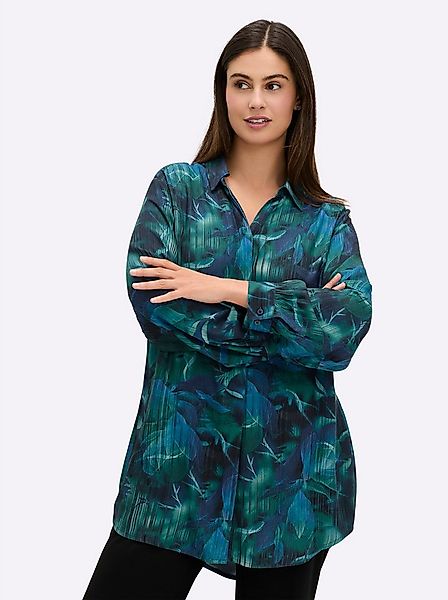 Sheego Klassische Bluse Longbluse Langarm günstig online kaufen