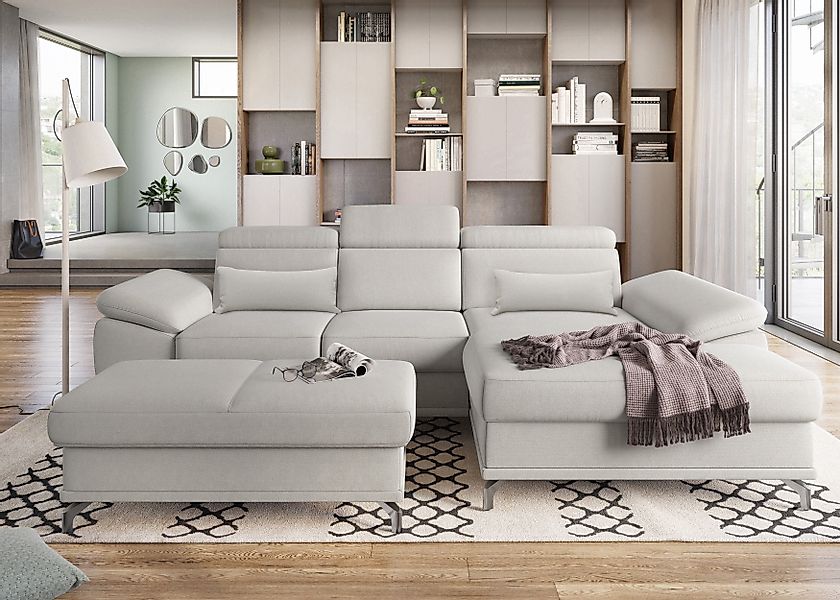 sit&more Ecksofa Cabrio L-Form, mit Sitztiefenverstellung, günstig online kaufen