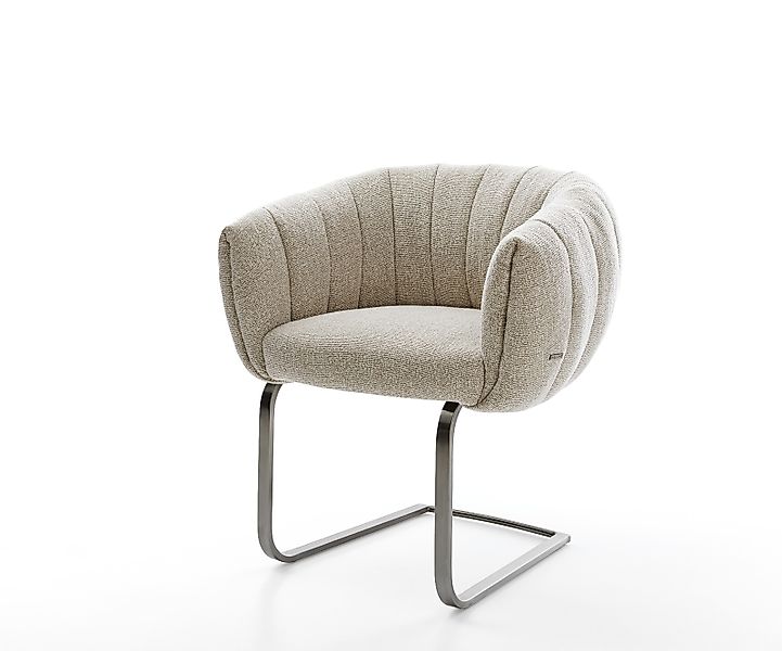 Freischwinger Jada-Flex Webstoff Soft Beige Freischwinger flach Graphit Tas günstig online kaufen