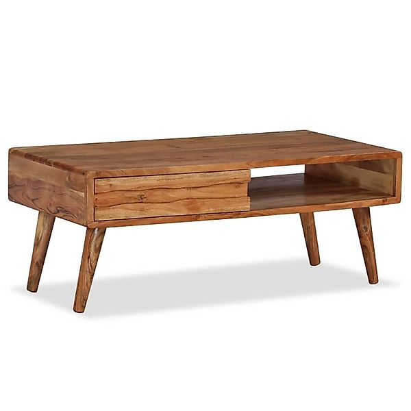 vidaXL Couchtisch mit Schublade Massivholz Geschnitzt 100x50x40 cm 244974 günstig online kaufen