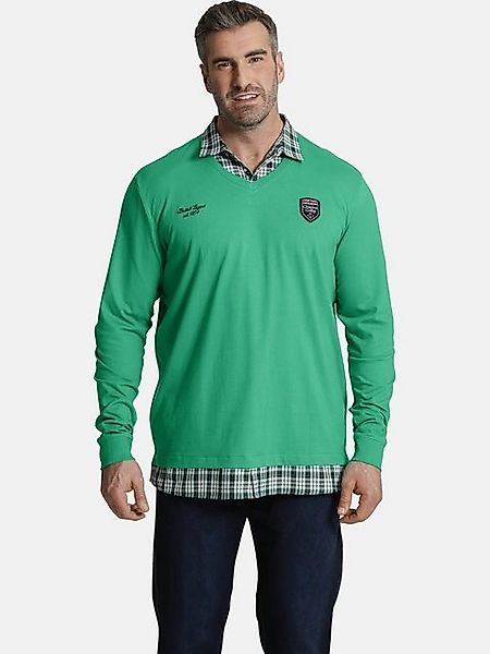 Charles Colby Sweatshirt EARL FARIN Sweatshirt mit Hemdkragen günstig online kaufen