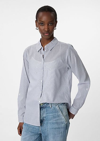 comma Langarmbluse Bluse Gestreifte Hemdbluse mit günstig online kaufen