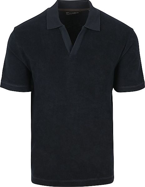 Marc O'Polo Poloshirt Riva Terry Cloth Navy - Größe M günstig online kaufen