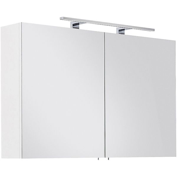 Lomadox Spiegelschrank LAGOS-02 Badmöbel 100cm weiß günstig online kaufen