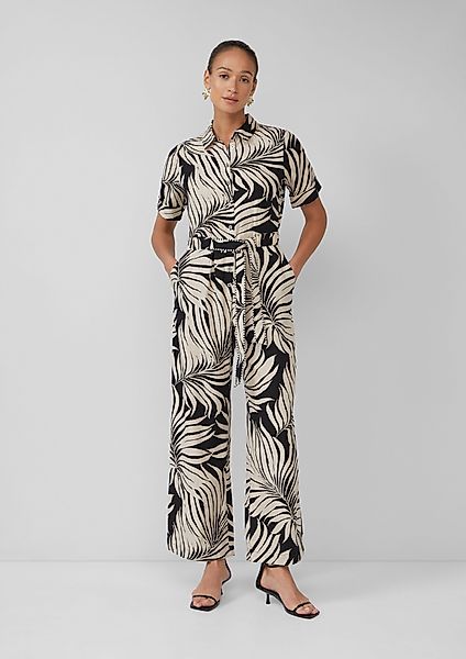 s.Oliver BLACK LABEL Overall Gemusterter Jumpsuit günstig online kaufen