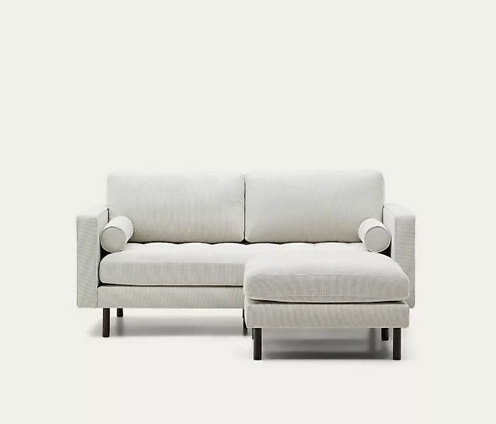 Natur24 Sofa 2-Sitzer-Sofa mit Fußablage Denise 182 x 85 x 178 cm Chenille günstig online kaufen
